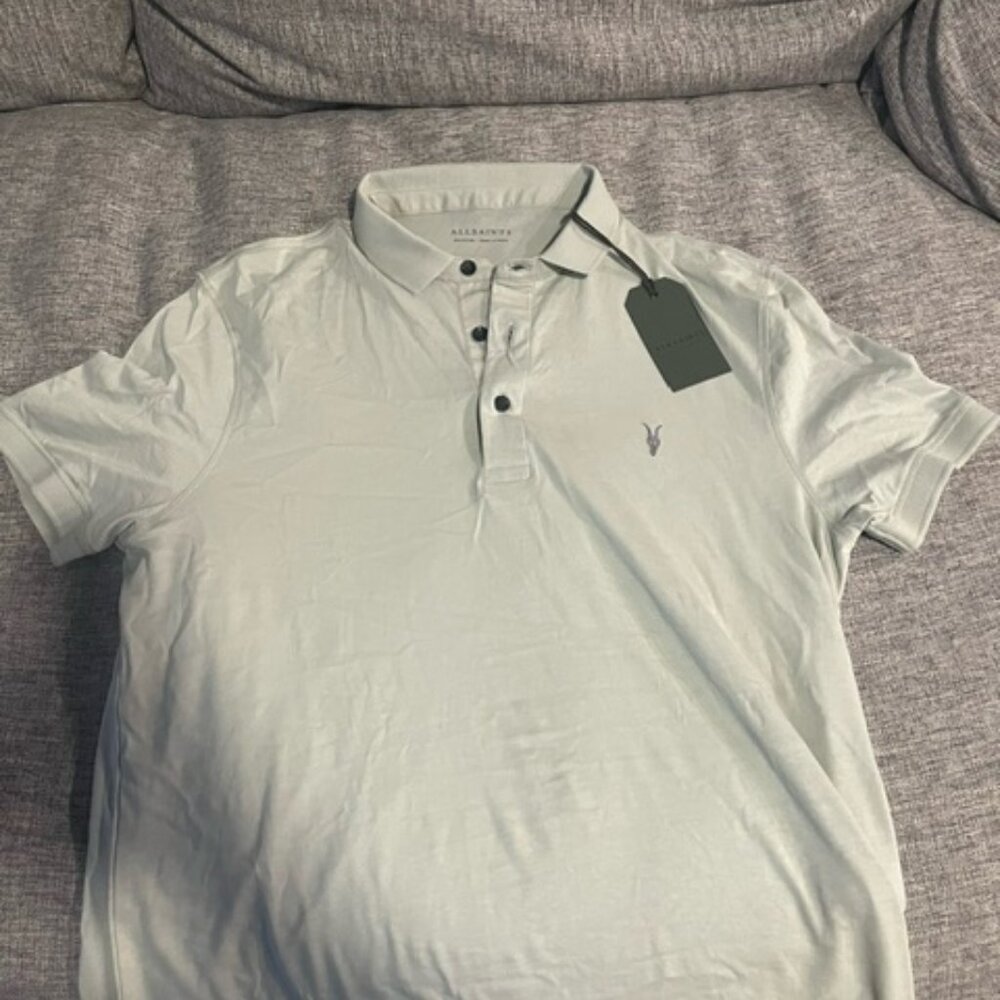 All Saints, Mens Polo shirt. New With Tags